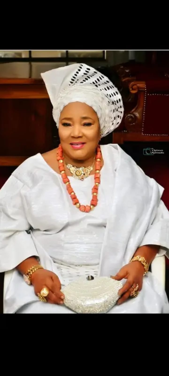 Chief Mrs Bisi Osibogun. The Iyalode of ljebu Land..